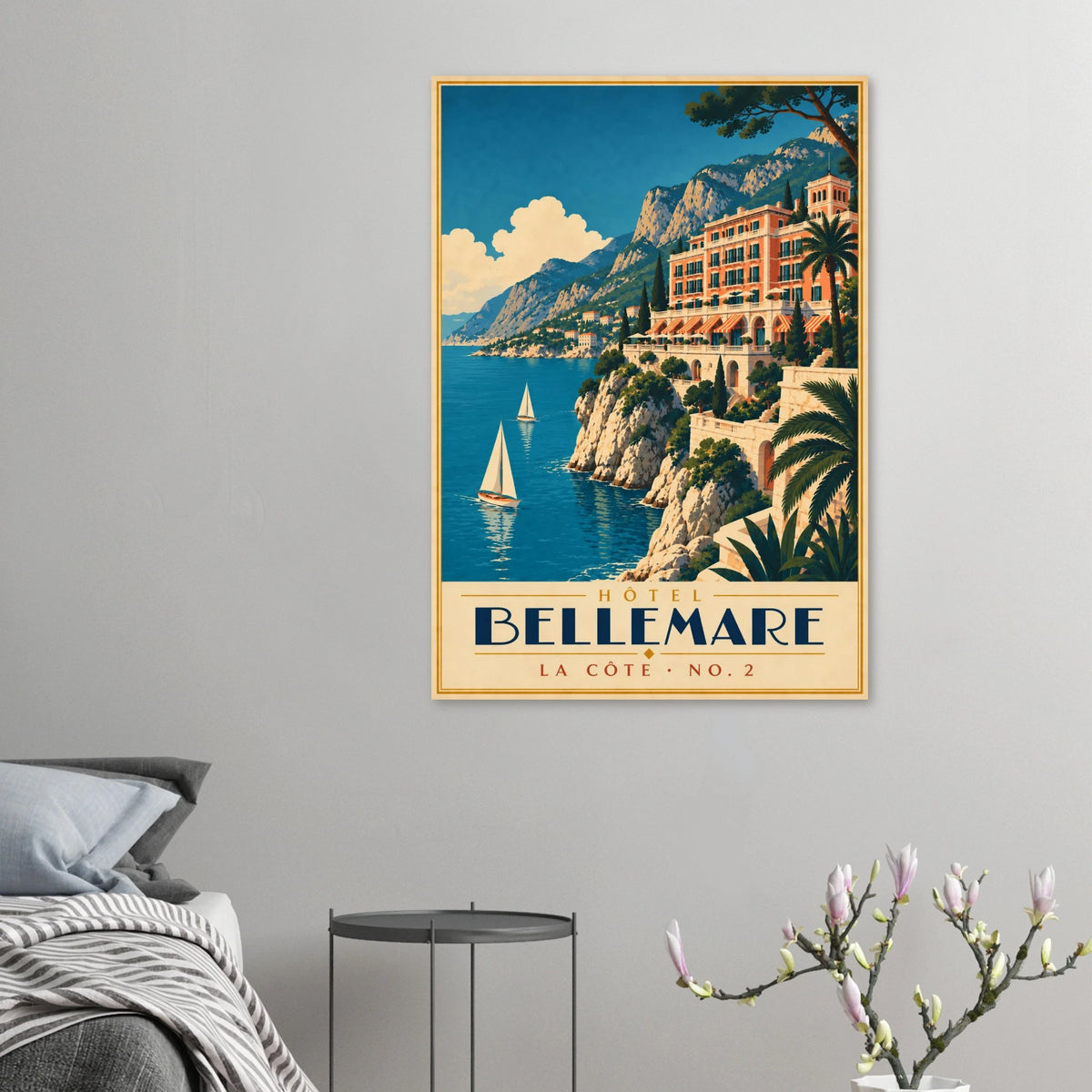 Art-Déco Reiseposter Hôtel Bellemare – Wandbild Ansicht 5