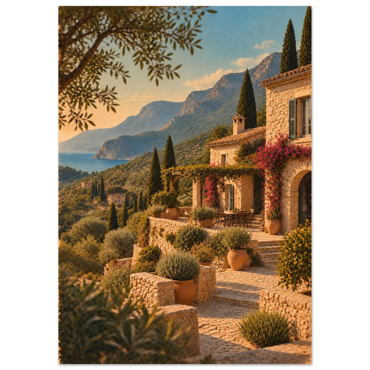 Mallorca Poster im Vintage-Postkarten-Stil – Wandbild Ansicht 2