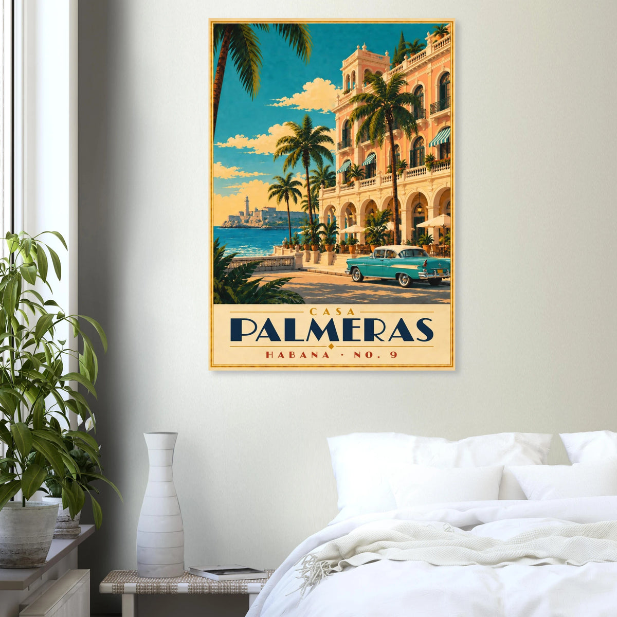 Art-Déco Reiseposter Casa Palmeras – Wandbild Ansicht 6