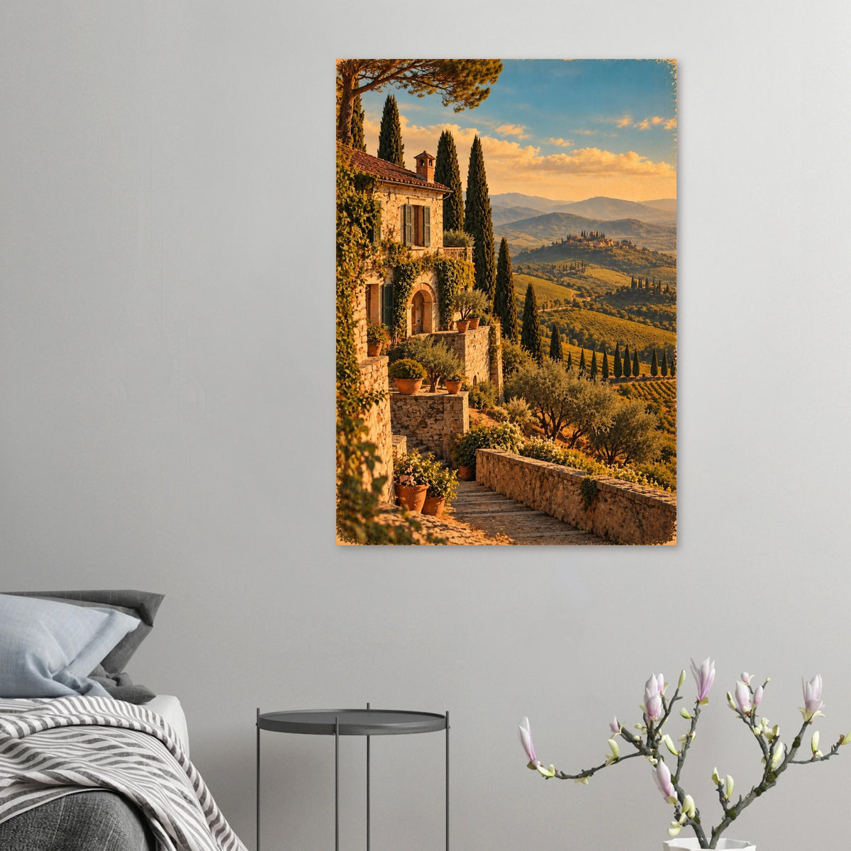 Toskana Poster im Vintage-Postkarten-Stil – Wandbild Ansicht 7