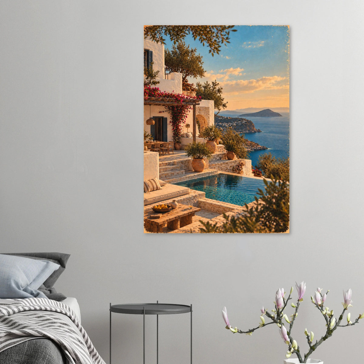 Peloponnes Poster im Vintage-Postkarten-Stil – Wandbild Ansicht 5