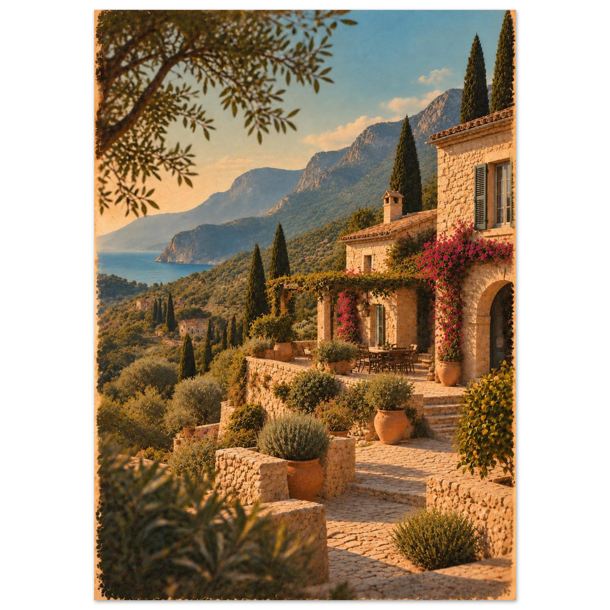 Mallorca Poster im Vintage-Postkarten-Stil – Wandbild Ansicht 4