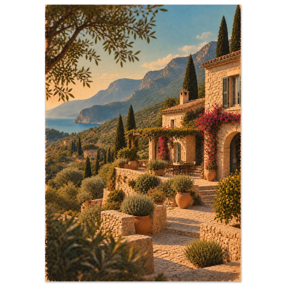 Mallorca Poster im Vintage-Postkarten-Stil – Wandbild Ansicht 3