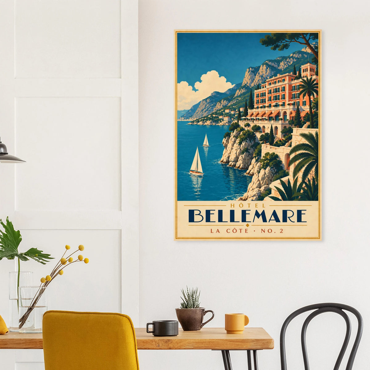 Art-Déco Reiseposter Hôtel Bellemare – Wandbild Ansicht 8