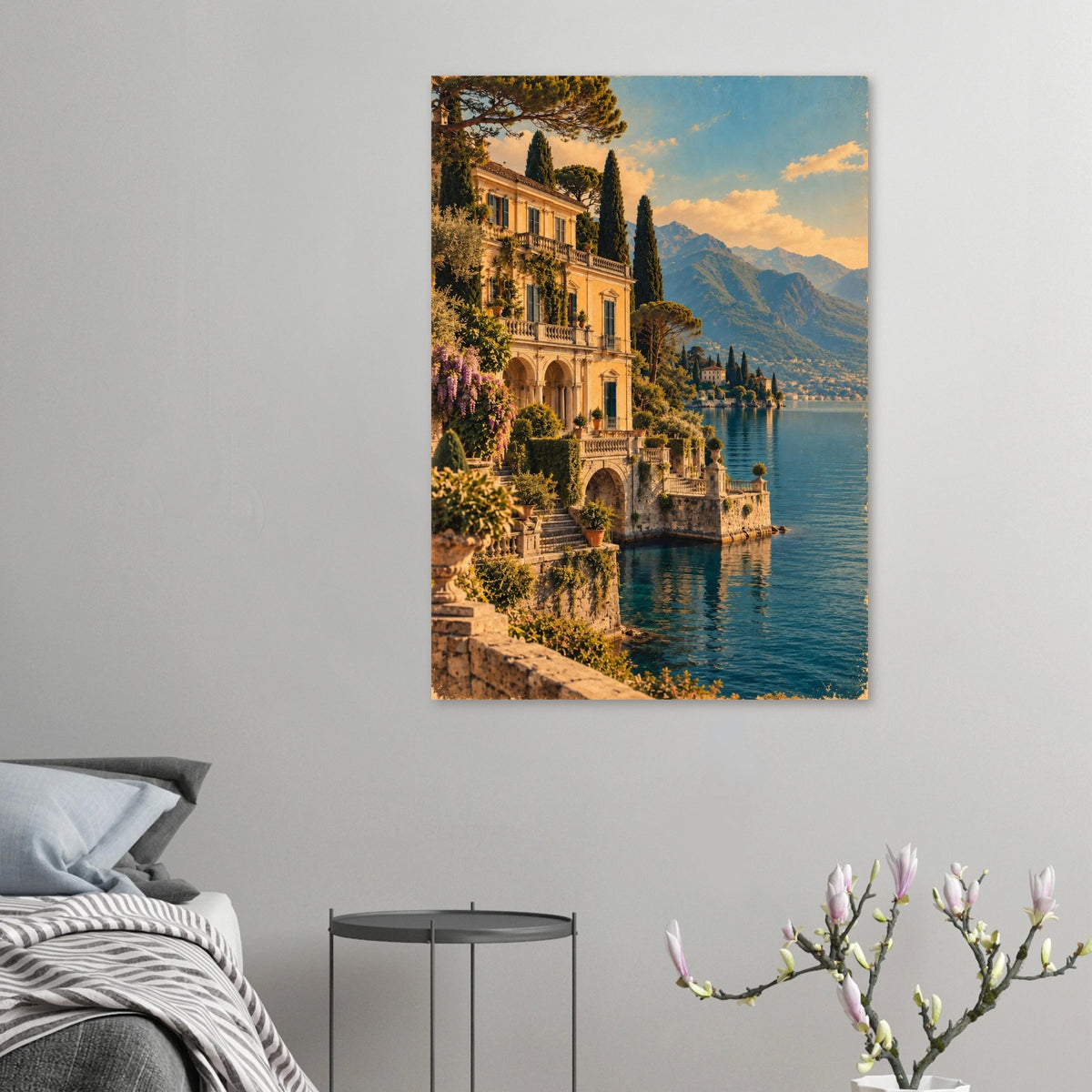 Comer See Poster im Vintage-Postkarten-Stil – Wandbild Ansicht 8