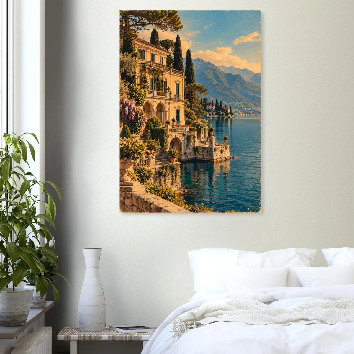 Comer See Poster im Vintage-Postkarten-Stil – Wandbild Ansicht 5