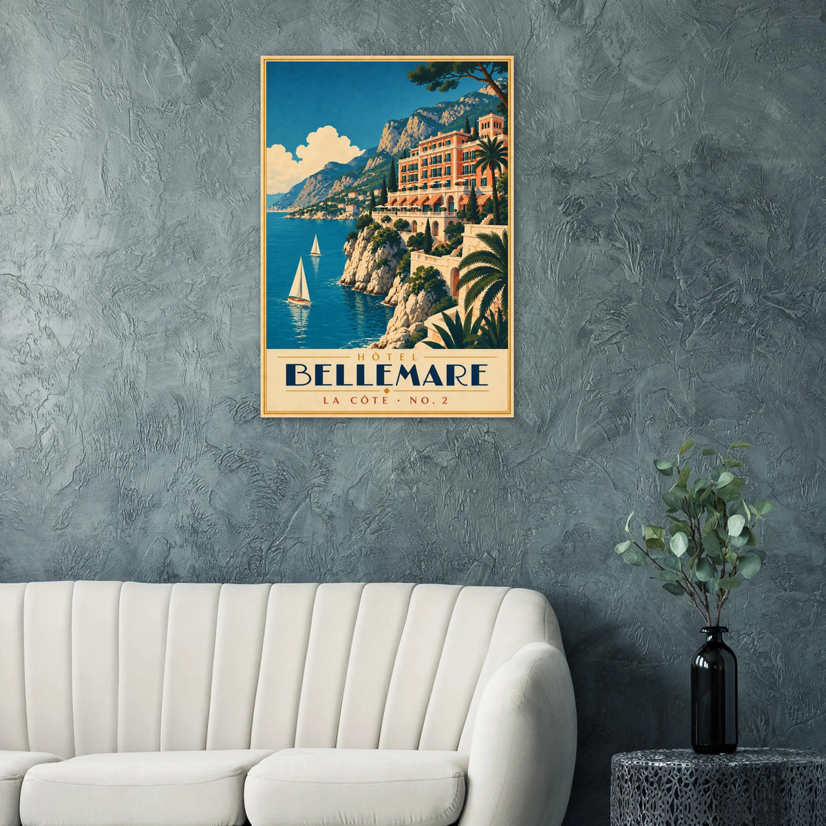 Art-Déco Reiseposter Hôtel Bellemare – Wandbild Ansicht 6