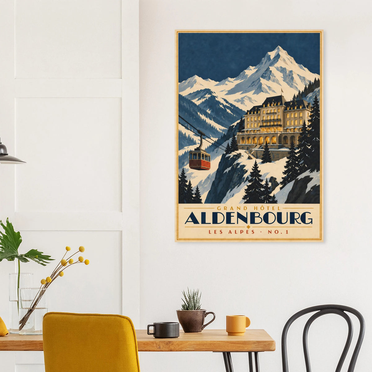 Art-Déco Reiseposter Grand Hôtel Aldenbourg – Wandbild Ansicht 8
