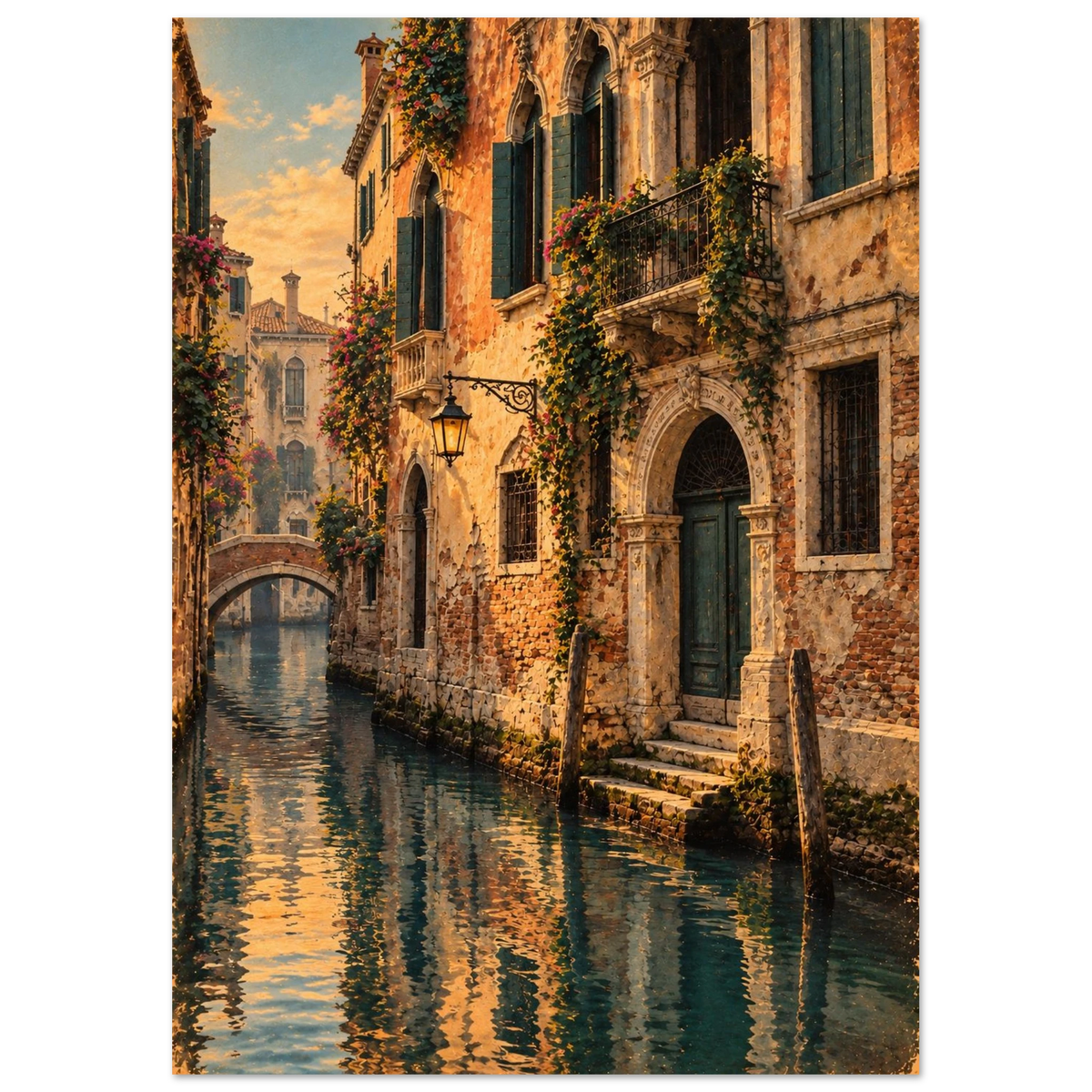 Venedig Poster im Vintage-Postkarten-Stil – Wandbild Ansicht 4