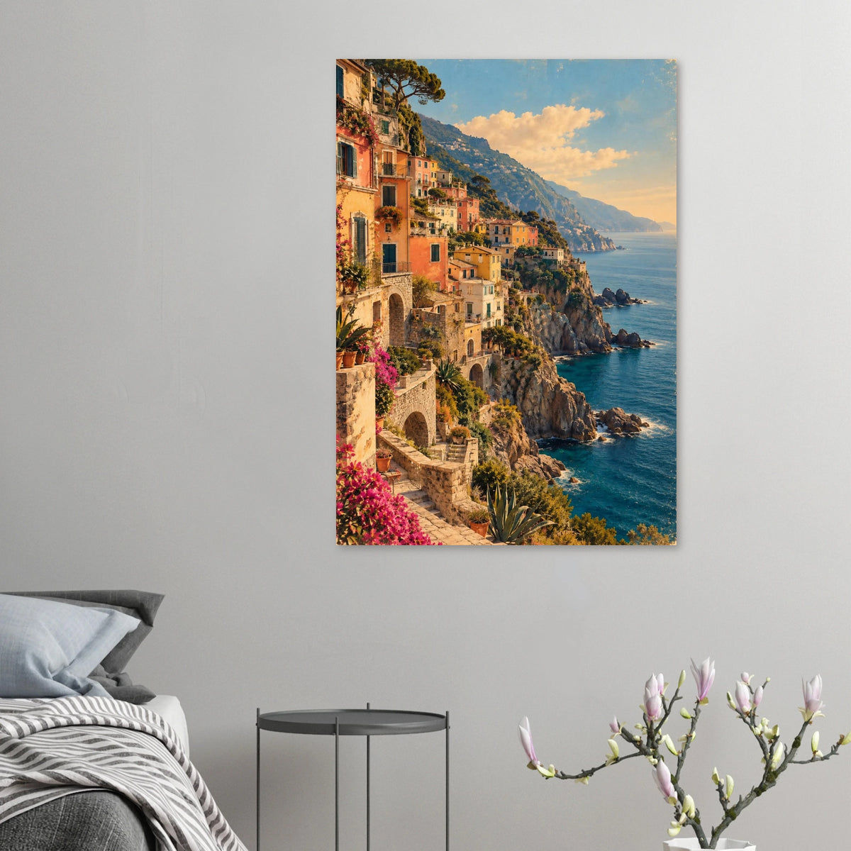 Cinque Terre Poster im Vintage-Postkarten-Stil – Wandbild Ansicht 7