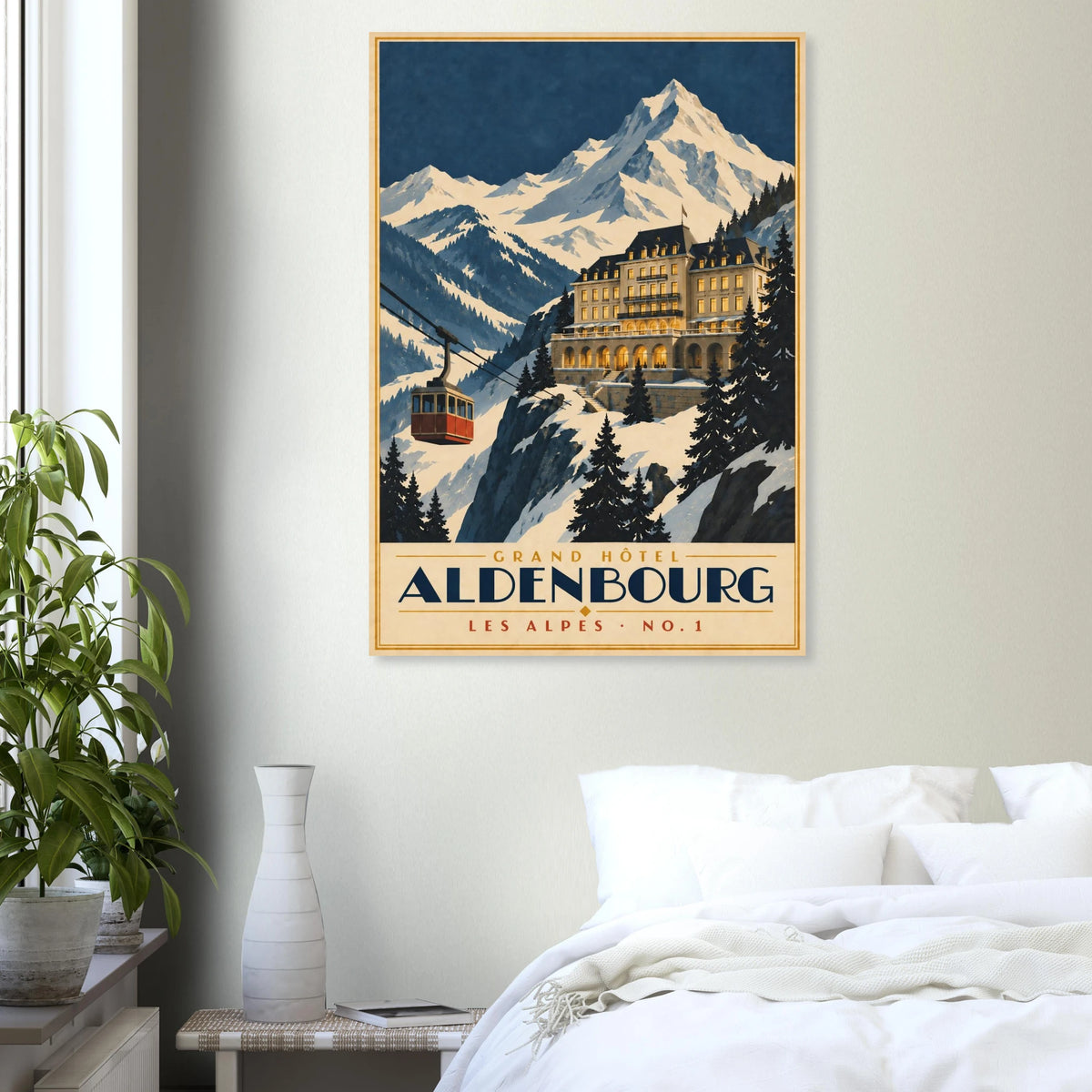 Art-Déco Reiseposter Grand Hôtel Aldenbourg – Wandbild Ansicht 6