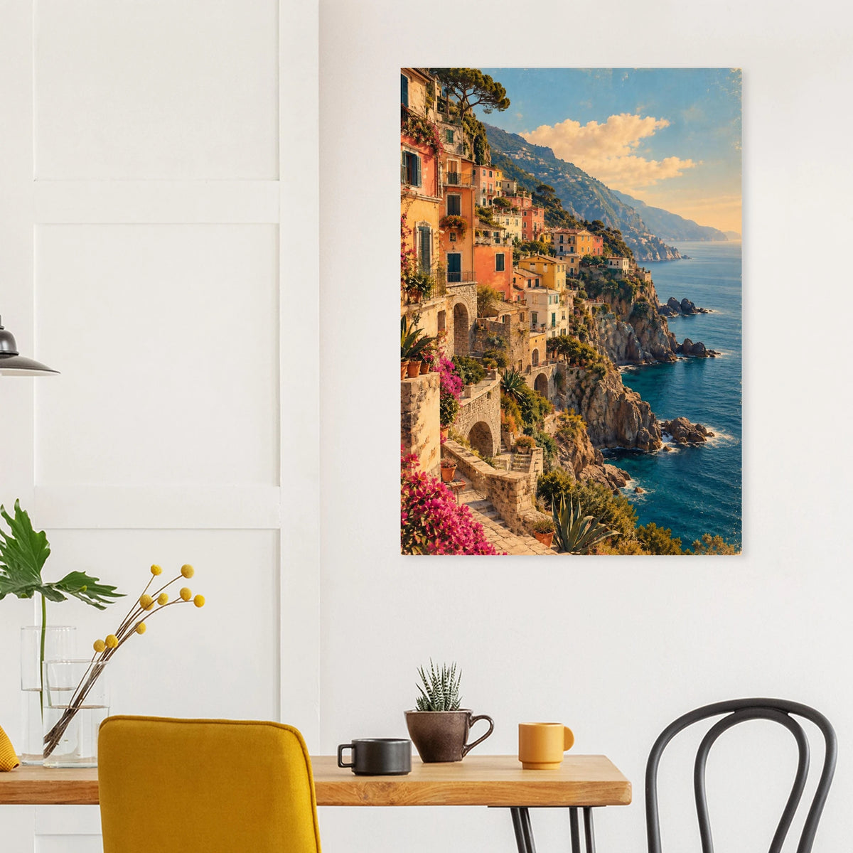 Cinque Terre Poster im Vintage-Postkarten-Stil – Wandbild Ansicht 5