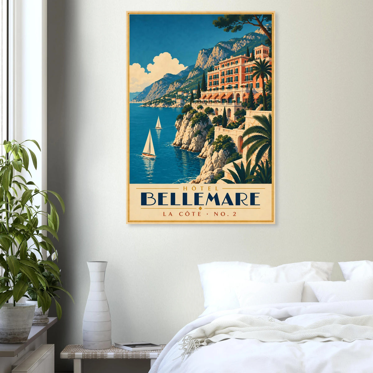 Art-Déco Reiseposter Hôtel Bellemare – Wandbild Ansicht 7