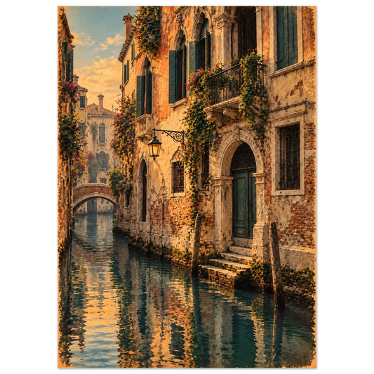 Venedig Poster im Vintage-Postkarten-Stil – Wandbild Ansicht 2