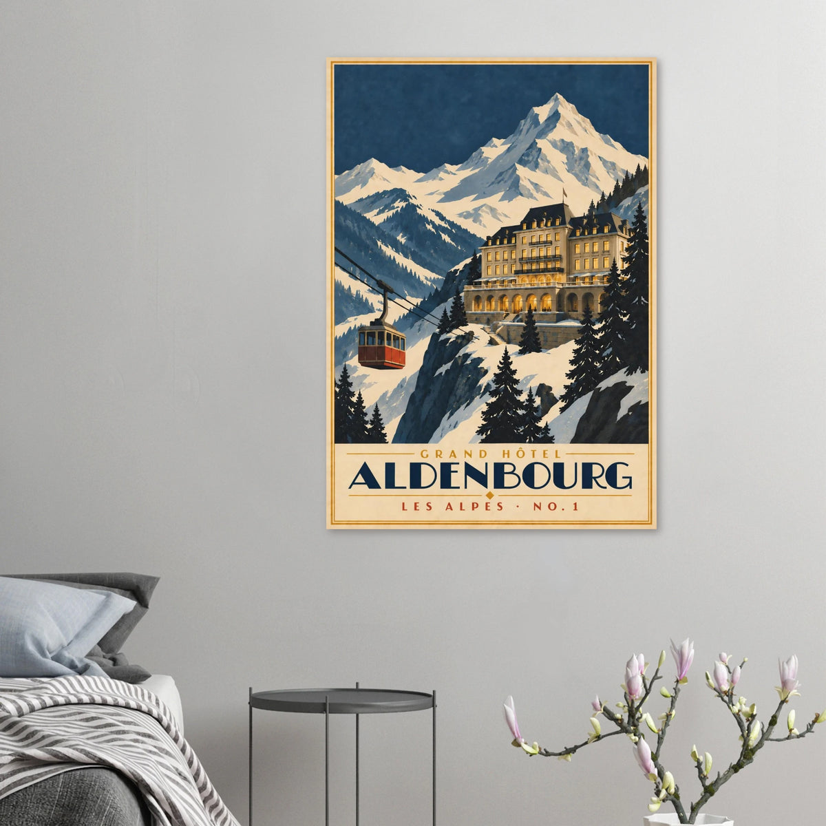 Art-Déco Reiseposter Grand Hôtel Aldenbourg – Wandbild Ansicht 7