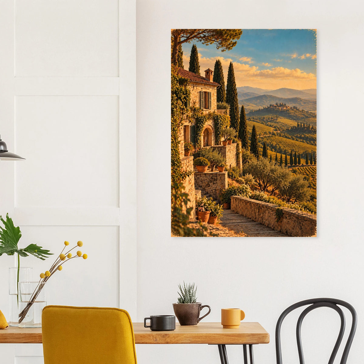 Toskana Poster im Vintage-Postkarten-Stil – Wandbild Ansicht 6