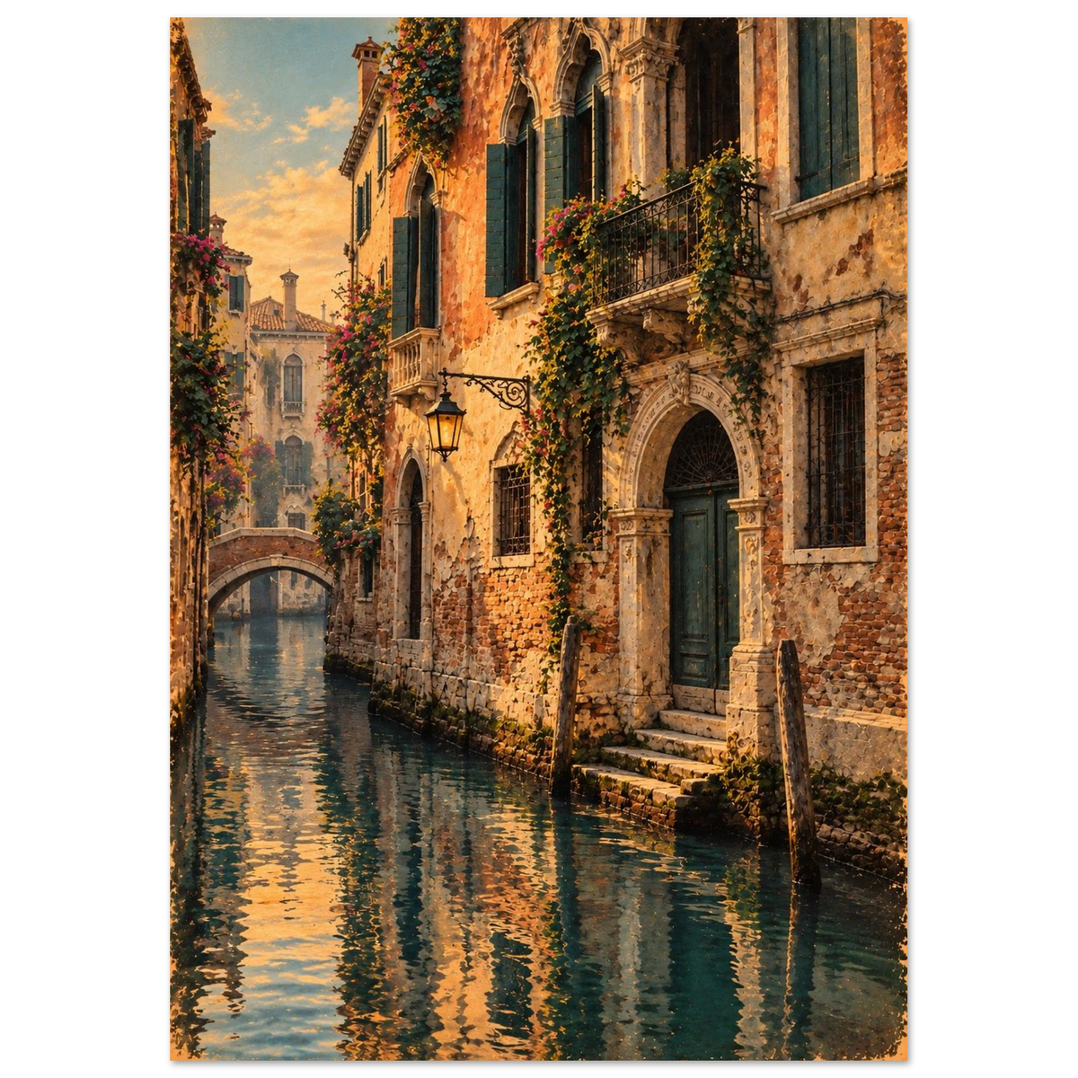 Venedig Poster im Vintage-Postkarten-Stil – Wandbild Ansicht 3