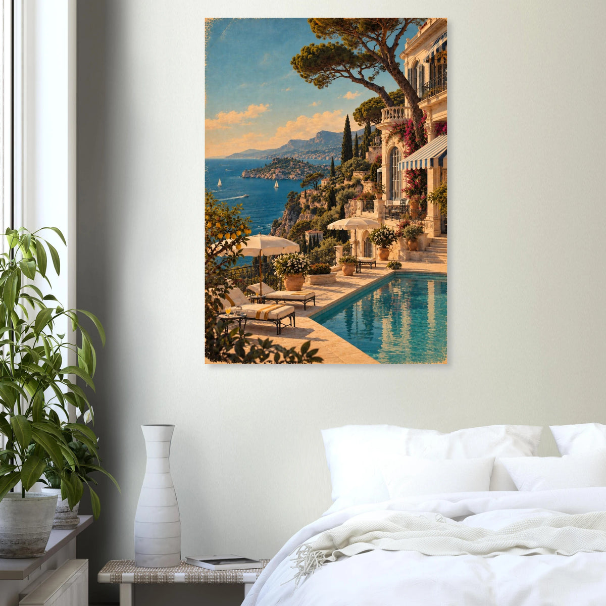 Côte d'Azur Poster im Vintage-Postkarten-Stil – Wandbild Ansicht 6